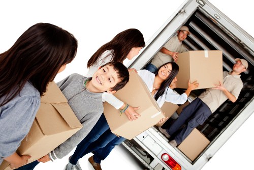 Removals team handling a flat move in South Kensington