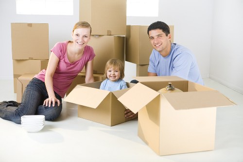 Removal van moving household items during a UK service booking