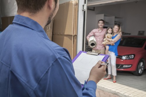 Careful transport of furniture during flat removals in South Kensington