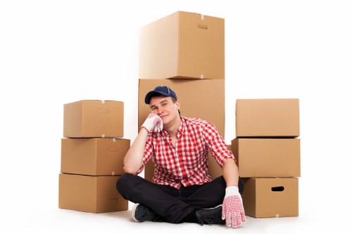 Professional local removals service coordinating a central London move
