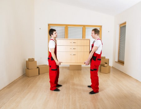 Collection of bulky household furniture from a South Kensington property